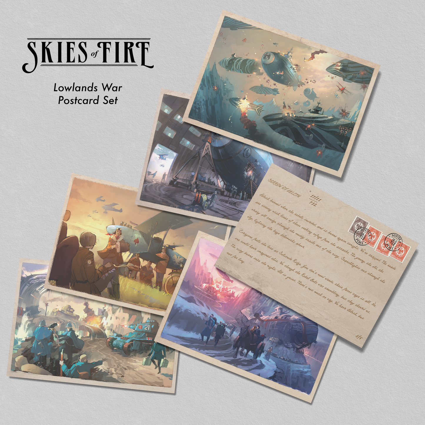 Skies of Fire Postcard Sets